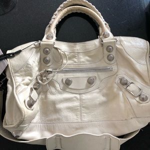 Women’s off white/ white balenciaga bag